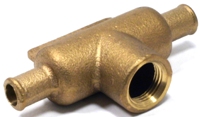Split Tee, Bronze, 5/8 inch Hose.