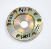 Chev (BB) flex plate 1/2 inch spacer for top mount starters. <br><br>Must be used with flex plate power take-off