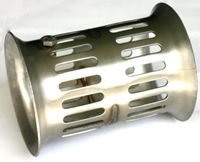 3 3/4 inch x 4 3/4 inch for 4 inch offshore SS tips, or Bassett Headers.