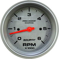3 3/8 inch 6000 rpm tachometer