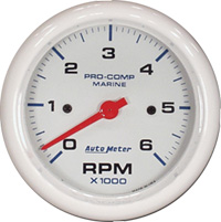 3 3/8 inch 6000 rpm tachometer