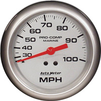 100 mph pressure speedometer, 3 3/8 inch