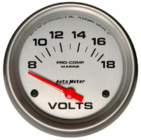 2 5/8 inch Voltmeter 8-18 volt
