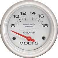 2 5/8 inch Voltmeter 8-18 volt