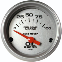 2 inch Oil pressure 100 lb.