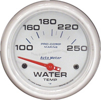 2 5/8 inch Water temp  100 - 250 degree