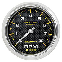 3 3/8 inch  8000 rpm tachometer