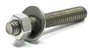 Boss to Transom Stud, Stainless Steel, 2 inch.