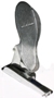 Floor Mount Foot Throttle, Polished Aluminum, Push to Accelerate. <br><br> (Uses Standard 33C Cables).