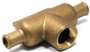 Split Tee, Bronze, 5/8 inch Hose.