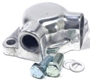 Chev. Discharge, Polished Aluminum Standard.