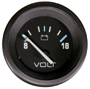 Voltmeter, Black, 2 1/8 inch.