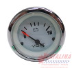 Voltmeter, White Chrome, 2 1/8 inch.