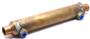 Copper, 12 inch x 2 inch with 1 1/4 inch Hose Fittings